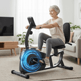 Mousport Exercise Bike Adjustment Seat Recumbent Exercise Bike for Adults Exercise Home Use