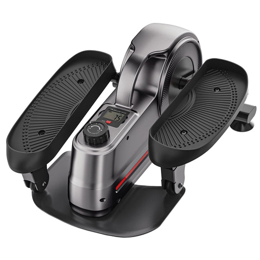 Mousport Under Desk Elliptical Leg Exerciser Elliptical with LCD Display 8 Adjustable Resistance Levels Office Home for Office Workers Seniors